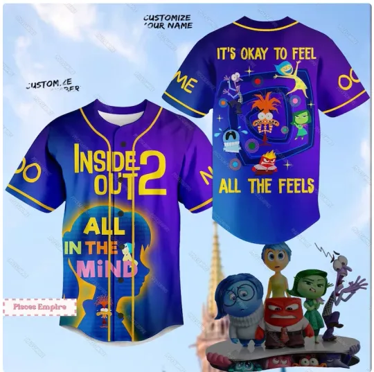 Discover Its Okay To Feel All The Feels 3D BASEBALL JERSEY SHIRT US Size Christmas Gift