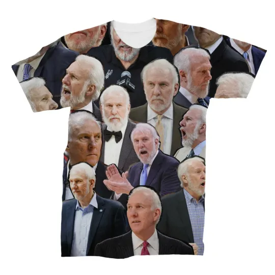 Discover Gregg Popovich Photo Collage T-Shirt