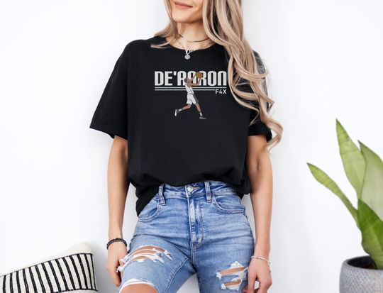 Discover De'Aaron San Antonio T-Shirt, Vintage Bootleg Basketball Tee