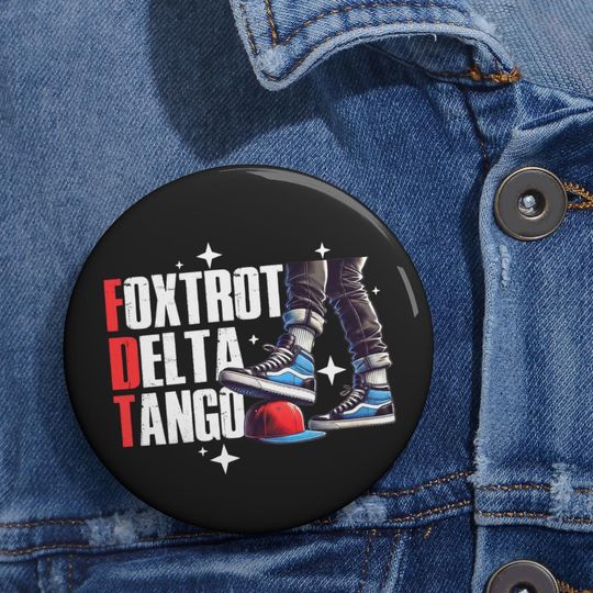 Discover Foxtrot delta tango Pin Buttons