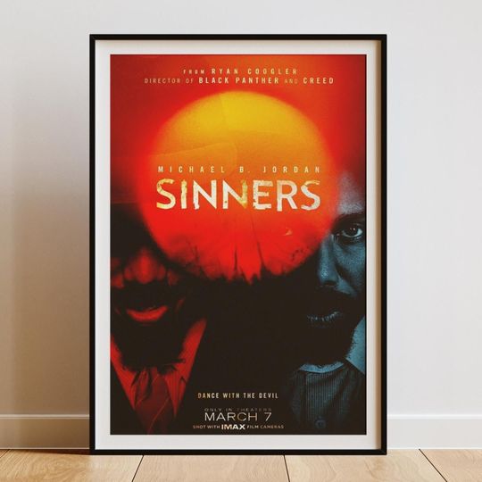 Discover Sinners Movie Poster | A3 Digital Download | Indie Film Wall Art