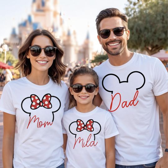 Discover PERSONALIZED Mickeyy / Minniee Family Vacation Shirts, Matching Family Disneyyy Shirts