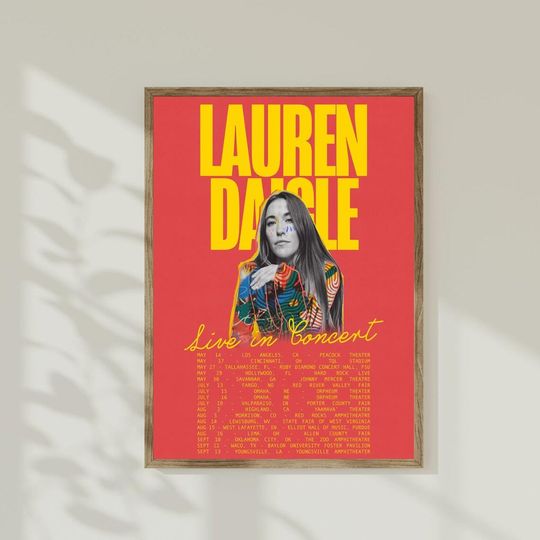 Discover Lauren Daigle Summer Tour Dates 2025 poster, music poster, concert