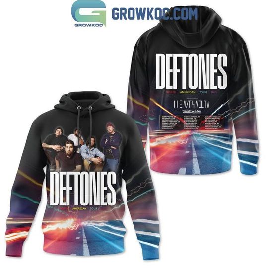 Discover Deftone Tour 2025 North America Fresh Water 3D Hoodie