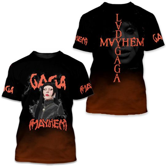 Discover Ld ga The Mayhem Ball Tour 2025 3D T-Shirt, Gift For Fan
