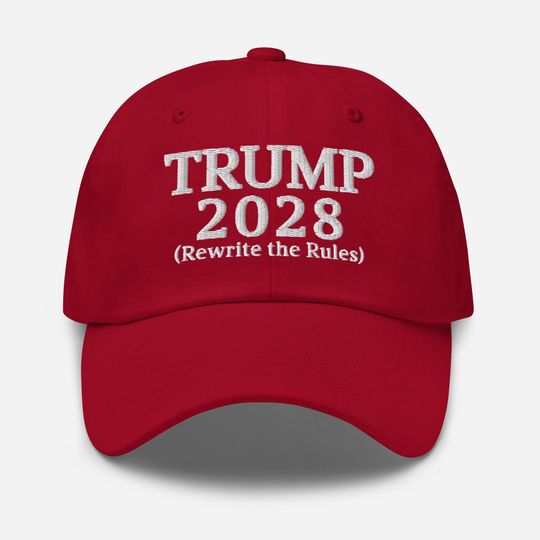 Discover Rewrite the Rules - Trump 2028 Embroidered Hat