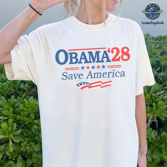 Discover Obama 2028 Save America Shirt, Anti Trump Shirt, Political Shirt, Democrat Gift T-Shirt