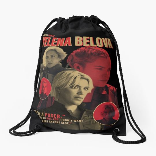 Discover Yelena Belova Retro Art Drawstring Bag