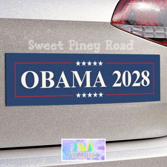 Discover Obama 2028 Car Magnet, Anti Trump Progressive Democrat Car Magnet