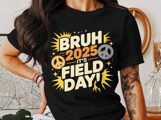 Discover Bruh 2025 Field Day Shirt, Retro Fun Field Day Shirt