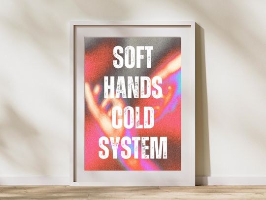 Discover Glitch Aesthetic Poster, Distorted Wall Art, Resistance Poster
