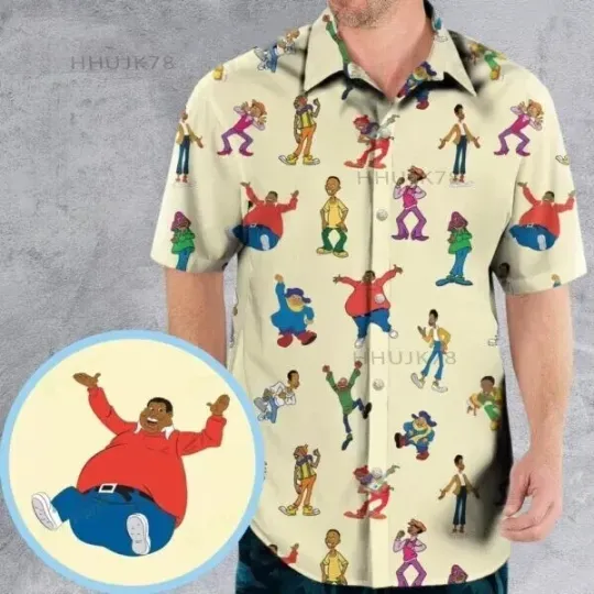Discover Fat Albert and the Cosby Kids Hawaiian Shirt Button Down Unisex Adults S-5XL