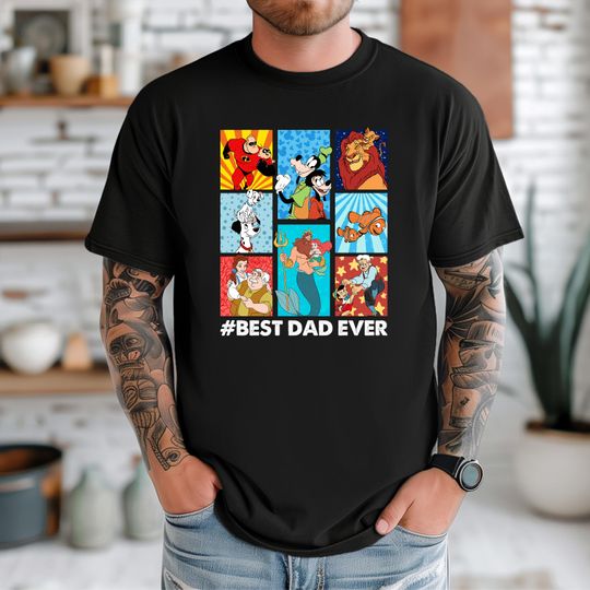 Discover Disneyyy Best Dad Ever Group Retro Shirt, Dad Vacation Trip T-shirt, Best Dad Ever Tee