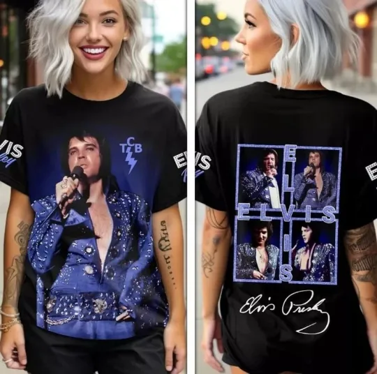 Discover Elvis Presley the king 3D shirt 2025