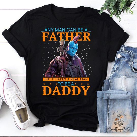 Discover Any Man Can Be A Father But It Takes A Real Man To Be A Daddy Vintage T-Shirt