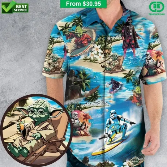 Discover Starr Warss Summer Vibes Hawaiian Shirt Button Down Unisex Adults S-5XL