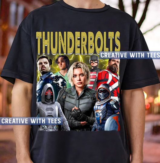 Discover Thunderbolts T-Shirt | Antihero Squad Tee | Superhero Movie Shirt | SuperHero Fan Gift
