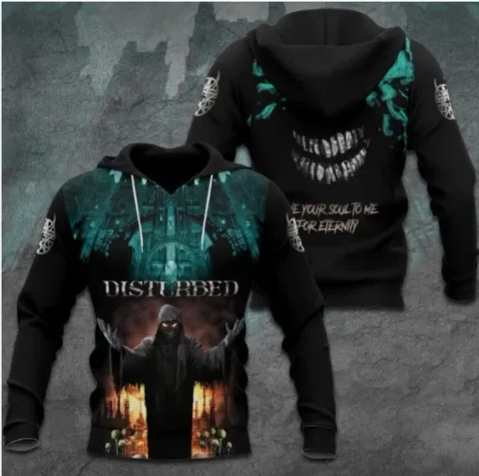 Discover Disturbed 3D All Over Printed Hoodie