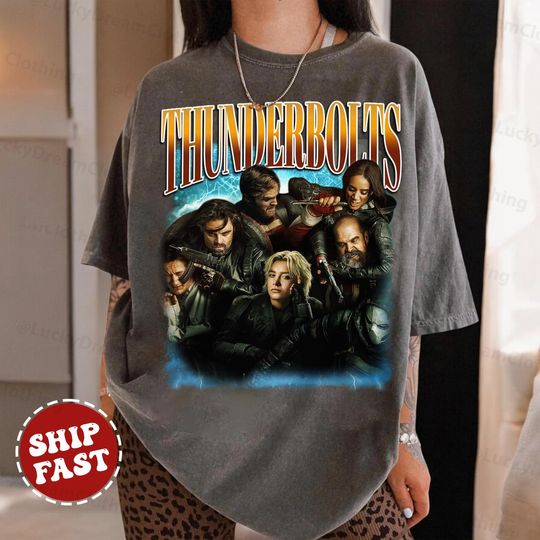 Discover Retro 90's Comfort Colors Thunderbolts* T-Shirt, Yelena Belova BUCKYY Bn Barnes Movie Fan