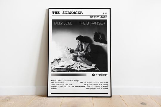 Discover Billy Joel Poster, Glass Houses Poster, Billy Joel Album Poster