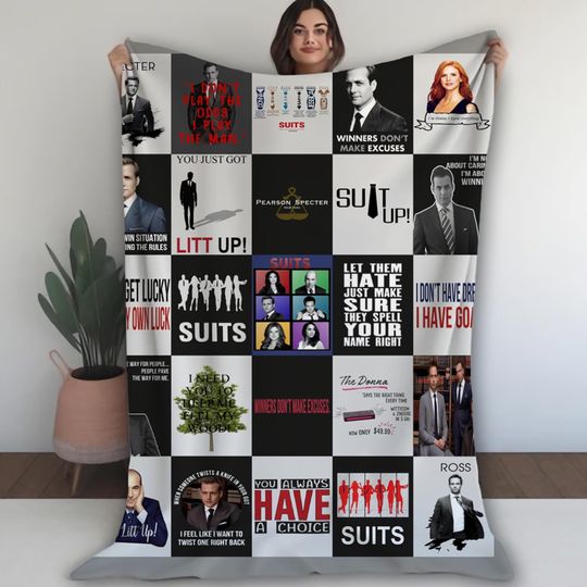 Discover Suits Tv Show Fleece Blanket, Suits TV Series Blanket, Suit Up, You Always Have A Choice