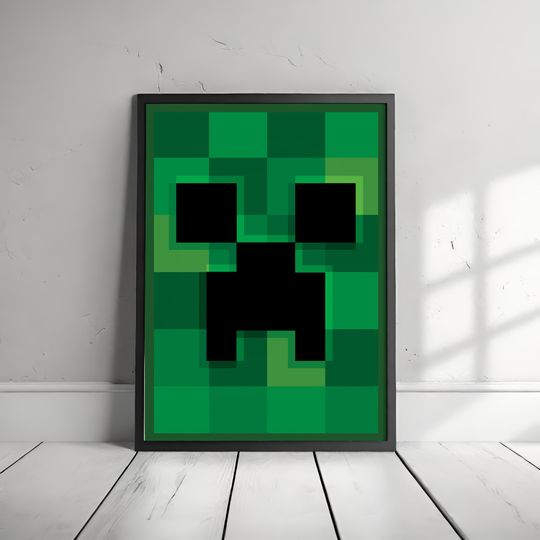 Discover Minecraft Creeper Game Poster