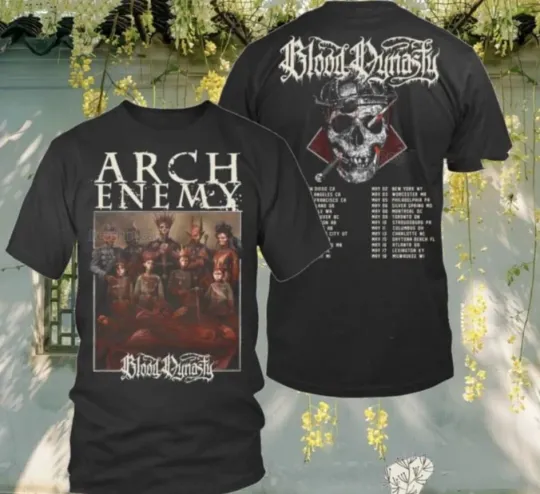 Discover Arch Enemy North American Blood Dynasty 2025 Tour AOP 3D T-Shirt Unisex
