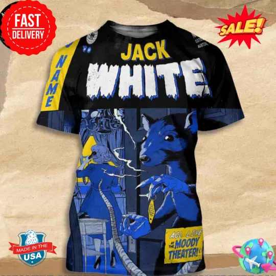 Discover JackWhite Austin TX On May 5 2025 At ACL Live At The Moody Theater 3D T-Shirt