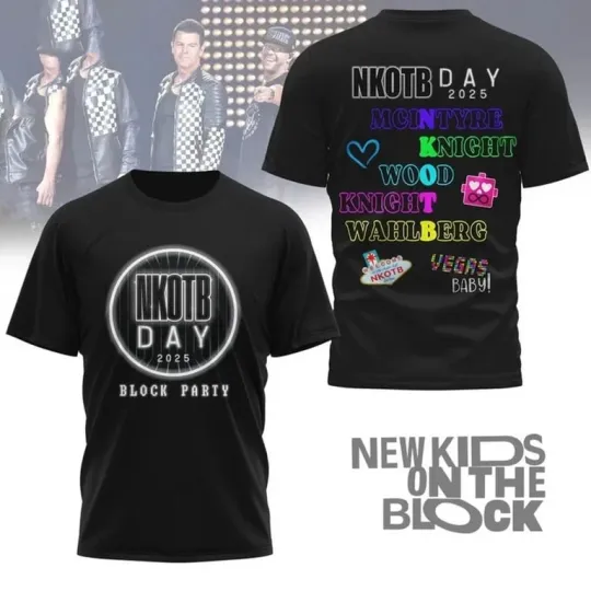 Discover NK on The Block 2025 Block Party 3D T-Shirt
