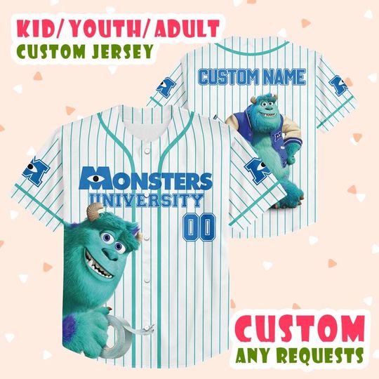 Discover Personalized Monsters University Baseball Jersey