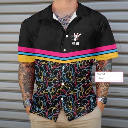 Discover Personalized Bowling Custom Hawaiian Shirt Customized Gift For Bowling Players