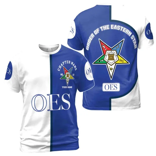 Discover Customize Name Chapter Name Order of the Eastern Star OES Shirt