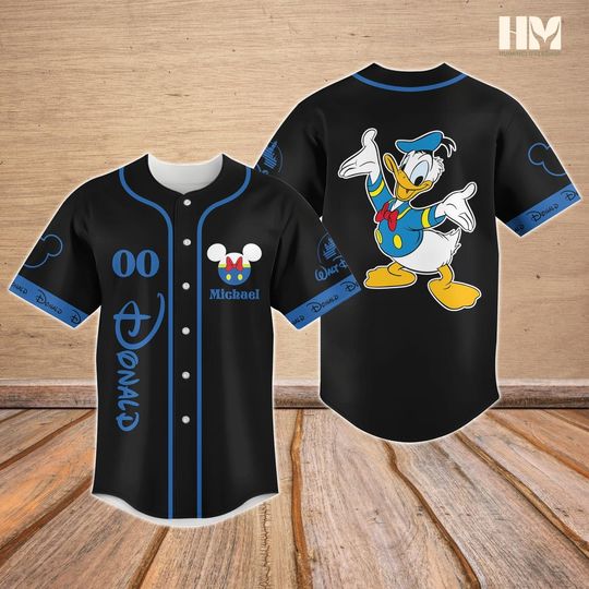 Discover Personalized Donald Duckk Baseball Jersey