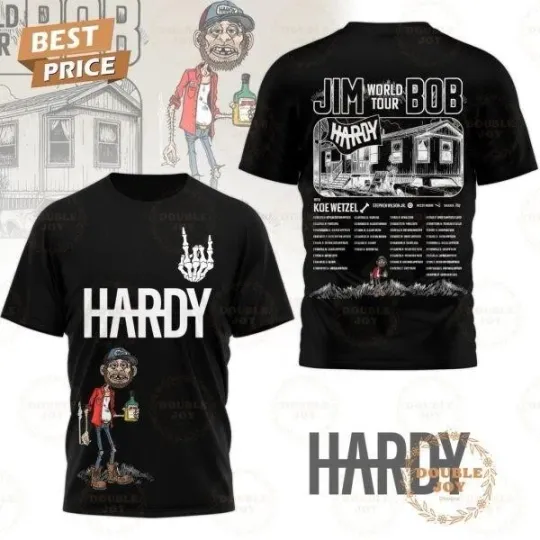 Discover Hardyy JimBob World Tour 2025 T-Shirt