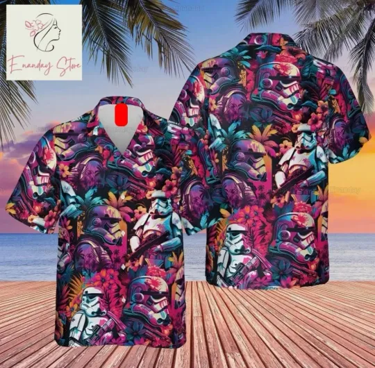 Discover Stormtrooper Hawaiian Shirt Starr Warss Hawaiian Shirt