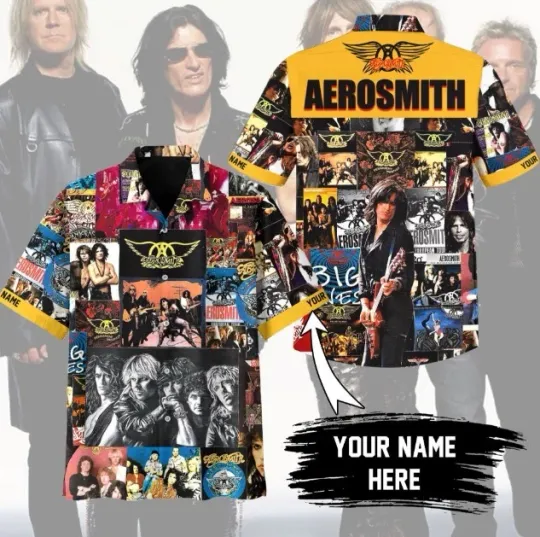 Discover Aerosmith 3D Hawaiian Shirt M02-3D Hawaiian Shirt For Fan New