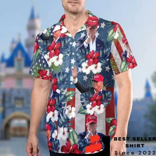 Discover President Trump Election Make 4th July Great Again Hawaiian Shirt