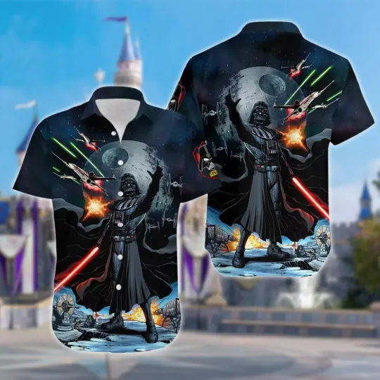 Discover Starr Warss Movie Hawaiian Shirt Darthh Vaderr Button Up Darthh Vaderr Hawaii Shirt