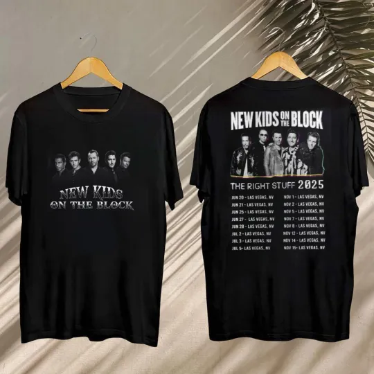 Discover The Right Stuff Tour 2025 NK on The Block Shirt  NK on The Block Fan
