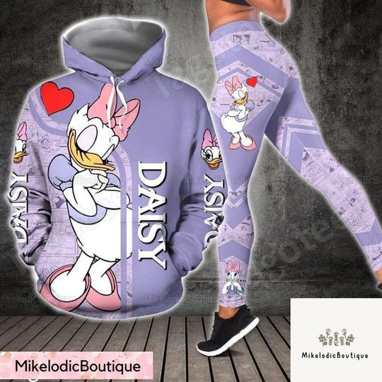 Discover 2025New Daisy Duckk 3D Hoodie Women's Hoodie Suit Daisy Duckk Yoga Pants