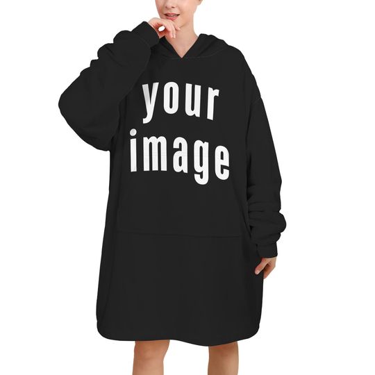Discover Custom Blanket Hoodie Oversized Personalized Image