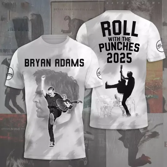 Discover Bryan Adams Roll With The Punches 2025 Shirt