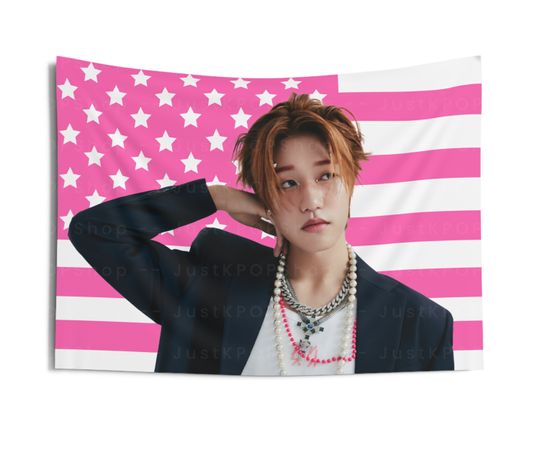 Discover P1Harmony Jongseob Photoshoot American Flag Tapestry