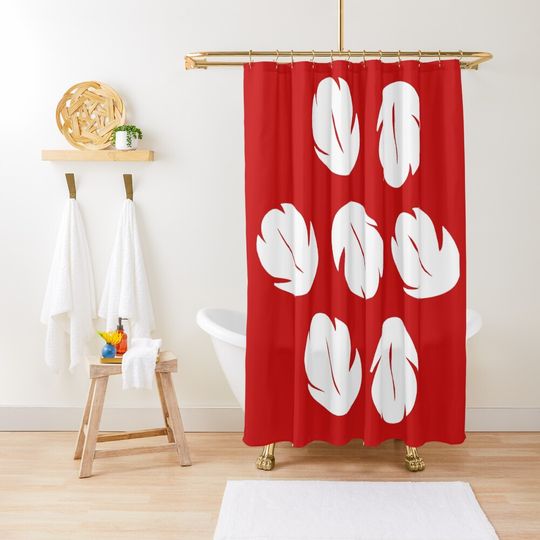 Discover Red leaf  Shower Curtain