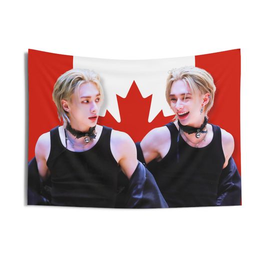 Discover STRAY KIDS Hyunjin Canada Tapestry, Birthday Gift & Concert Merch