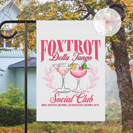 Discover Anti Trump Flag, FDT Soociial Clubb Flag, Foxtrot Delta Tango Flag