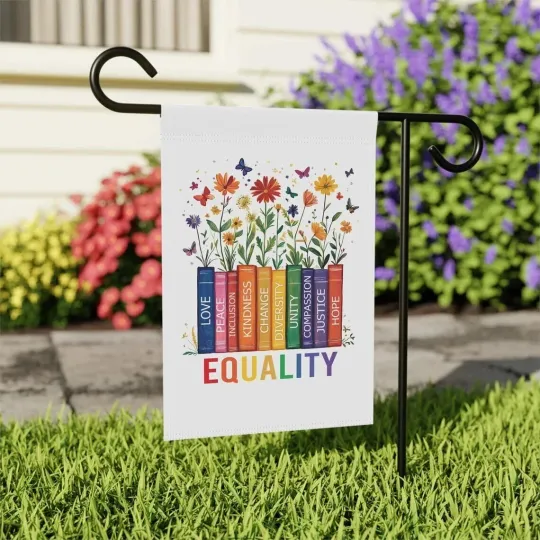 Discover Equality Matters Equality Never Hurt Anybody Double-sided Flag, Anti-Trump Flag