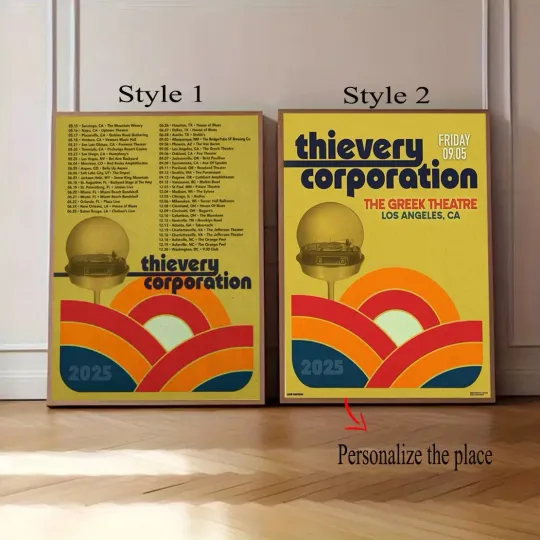 Discover Thievery Corporation North American Tour 2025 Poster