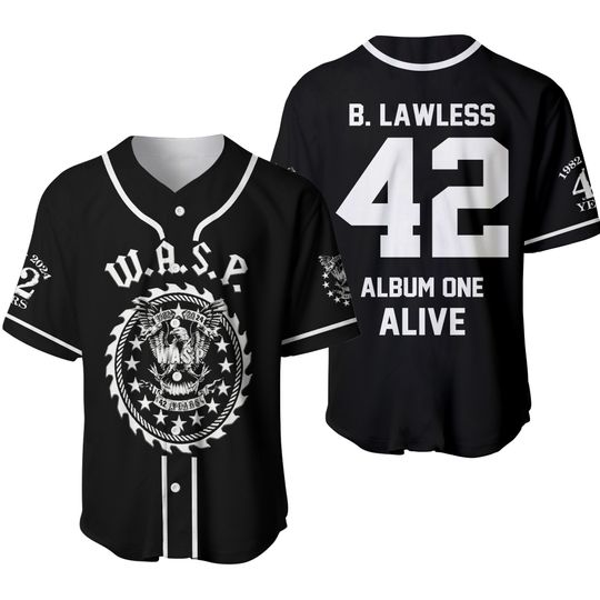 Discover Album One AliveShirt hot W.A.S.P. Baseball Jersey Best Band Shirt