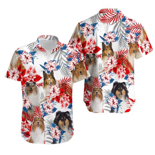 Discover Rough Collie Hawaiian Shirt